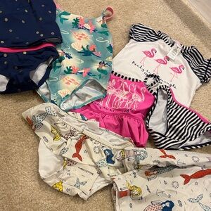 Girls swim lot Boden, hanna Andersson and Tommy Bahama size 3-4